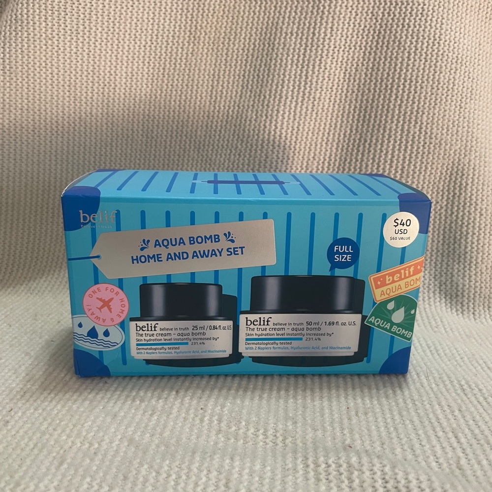 NEW Belif 2-Pc. Moisturizing Bomb Holiday Home & Away Set